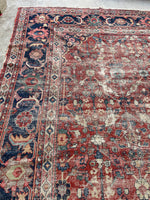 9x12 Antique Persian Mahal Rug #2852C