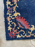 3x5 Blue Antique Chinese Art Deco Rug #3315