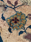 Antique Oval Chinese Rug / 2'7 x 4'7 Antique Art Deco Rug #3326
