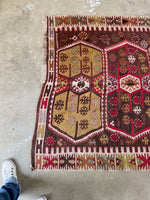 4'8 x 13'8 Antique Flat Weave Kilim #2959