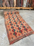 3'2 x 6'8 Vintage Persian Rug #2966