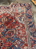 8'3 x 11'6 Antique Persian Heriz Rug #2967ML