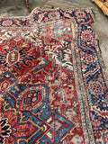 8'3 x 11'6 Antique Persian Heriz Rug #2967ML
