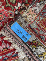 Small Vintage Rug / 3'3 x 3'9 Persian Senneh #3090ML