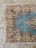 3x5 Vintage Persian French Blue Rug #3336ML