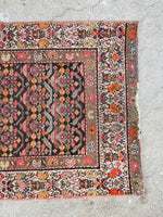 Skinny Vintage Runner / 2'7 x 13'3 Antique Persian Runner #3233