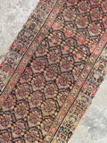 Skinny Vintage Runner / 2'7 x 13'3 Antique Persian Runner #3233