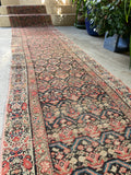 Skinny Vintage Runner / 2'7 x 13'3 Antique Persian Runner #3233