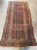 Worn Persian Rug / 5x9 Tribal Persian Rug #3234