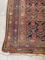 Worn Persian Rug / 5x9 Tribal Persian Rug #3234