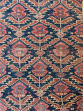 Worn Persian Rug / 5x9 Tribal Persian Rug #3234