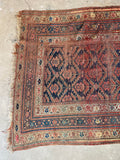 Worn Persian Rug / 5x9 Tribal Persian Rug #3234