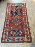 Worn Tribal Rug / 4x8 Distressed Tribal Rug #3235ML