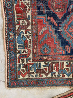 3'6 x 6'2 Antique Persian Bidjar Rug #3095