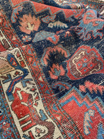 3'6 x 6'2 Antique Persian Bidjar Rug #3095