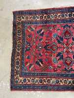 4x5 Antique Persian Rug / Antique Lilihan Rug #3097