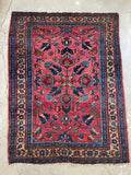 4x5 Antique Persian Rug / Antique Lilihan Rug #3097
