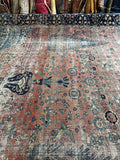 14x16 Antique Persian Kerman Lavar Oversize Rug #1269ML / 14x16 vintage Rug