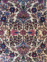 2x4 Antique Floral Persian Rug #4175/ Kerman Persian Rug