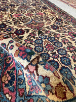 2x4 Antique Floral Persian Rug #4175/ Kerman Persian Rug