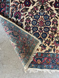 2x4 Antique Floral Persian Rug #4175/ Kerman Persian Rug