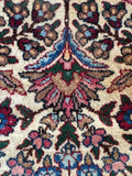 2x4 Antique Floral Persian Rug #4175/ Kerman Persian Rug