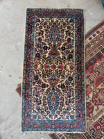 2x4 Antique Floral Persian Rug #4175/ Kerman Persian Rug