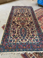 2x4 Antique Floral Persian Rug #4175/ Kerman Persian Rug
