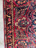 Antique Persian Scatter Rug / 2x4 Sarouk Rug #4172