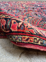 Antique Persian Scatter Rug / 2x4 Sarouk Rug #4172