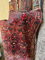 Antique Persian Scatter Rug / 2x4 Sarouk Rug #4172