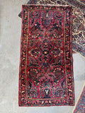 Antique Persian Scatter Rug / 2x4 Sarouk Rug #4172