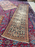 2'10 x 10'3 Skinny Persian Kurdish Runner #2975 / Skinny Vintage Runner