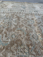 7x11 Antique Muted Persian Mahal Rug #4357ML
