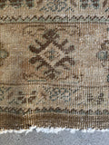7x11 Antique Muted Persian Mahal Rug #4357ML