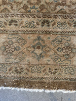 7x11 Antique Muted Persian Mahal Rug #4357ML