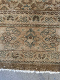7x11 Antique Muted Persian Mahal Rug #4357ML