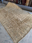 7x11 Antique Muted Persian Mahal Rug #4357ML