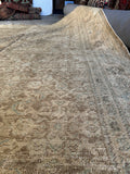 7x11 Antique Muted Persian Mahal Rug #4357ML