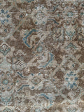 7x11 Antique Muted Persian Mahal Rug #4357ML