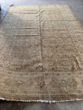 7x11 Antique Muted Persian Mahal Rug #4357ML