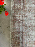 Worn Persian Rug / 9'5 x 12'8 Persian Mahal #3367