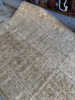 7x11 Antique Muted Persian Mahal Rug #4357ML