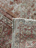 Worn Persian Rug / 9'5 x 12'8 Persian Mahal #3367