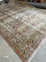 9x12 Worn Persian Rug #3368