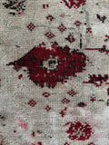 Worn Antique Turkish Rug / 4' x 6'4 Rug #1216ML