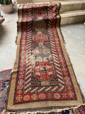 3x8 Worn Persian Camel Runner #2820