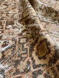 10x14 Antique Worn Persian Mahal Rug #3369