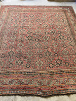 Square Vintage Rug / 11'8 x 12'8 Oushak Rug #3370