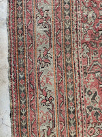 Square Vintage Rug / 11'8 x 12'8 Oushak Rug #3370